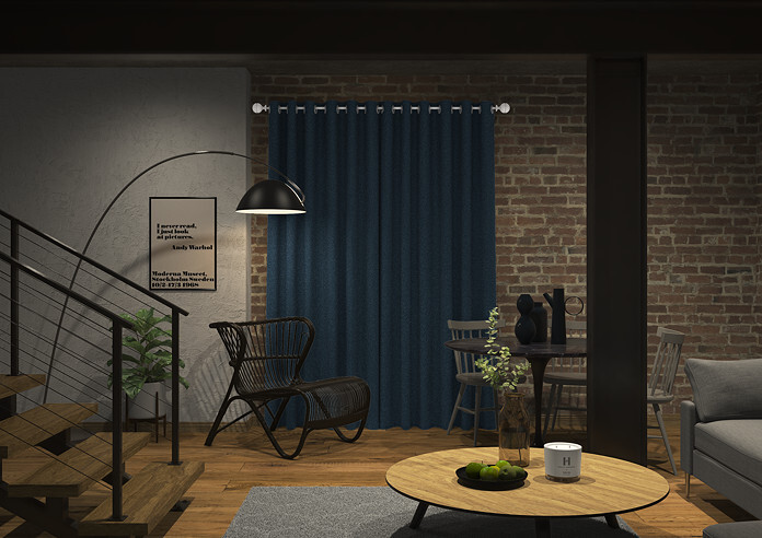Devonshire, Denim - Made to Measure Curtains - Image 7